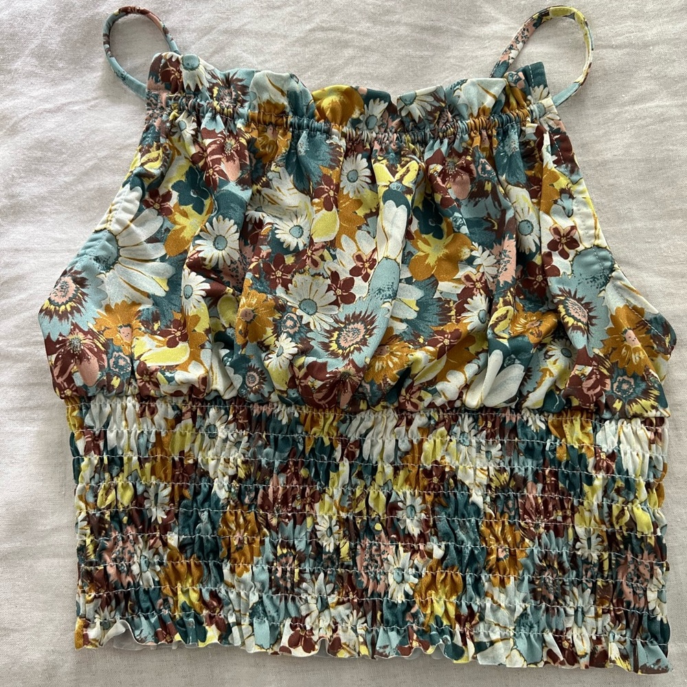 Urban Outfitters Floral Halter Top